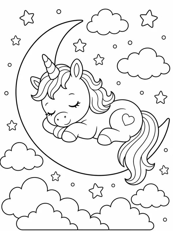 Dibujos de unicornios para colorear 12