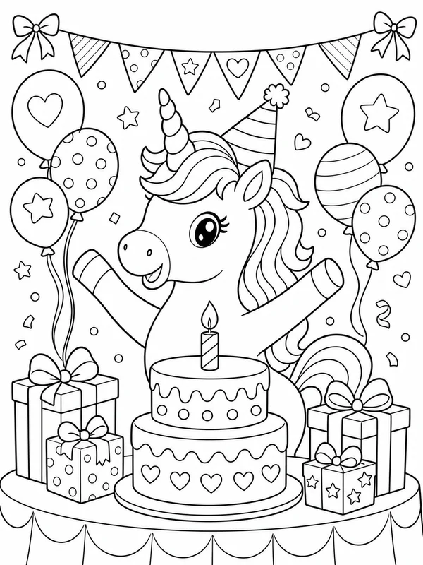 Dibujos de unicornios para colorear 11