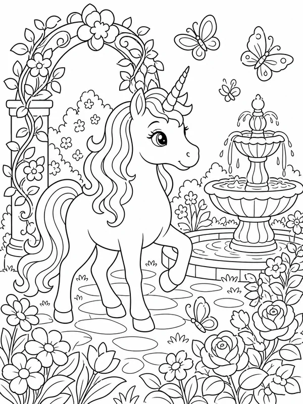 Dibujos de unicornios para colorear 9