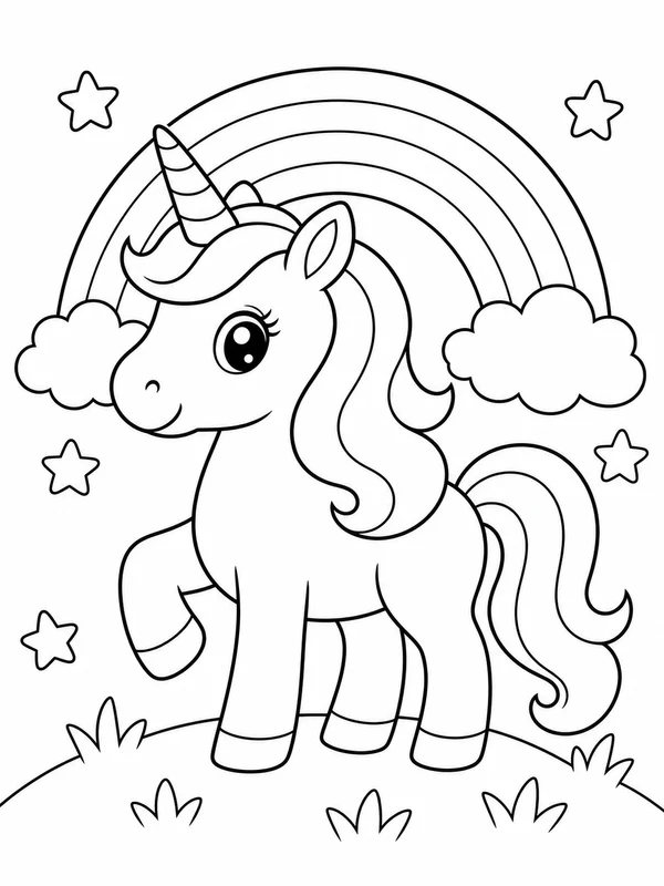 Dibujos de unicornios para colorear 7