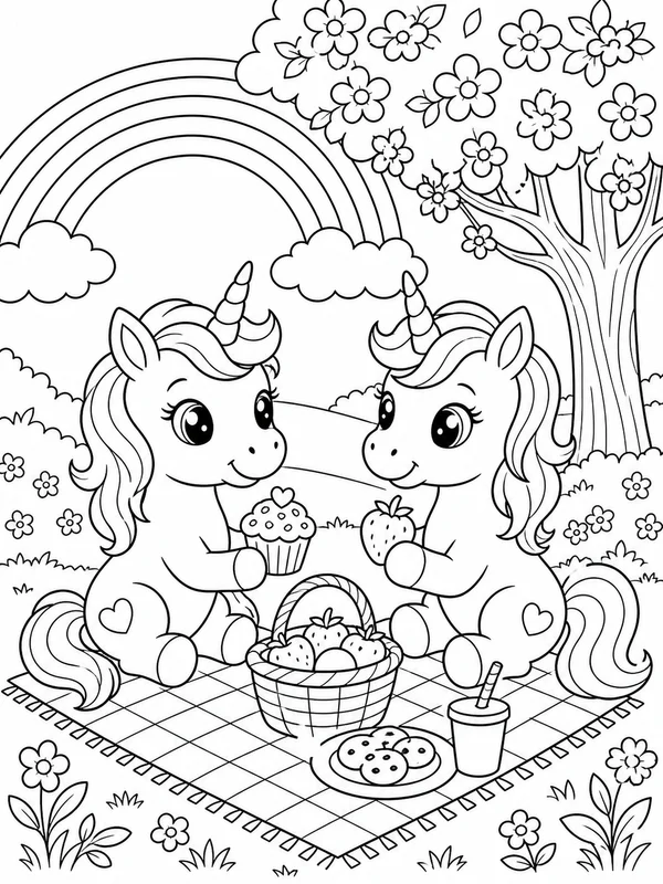 Dibujos de unicornios para colorear 3